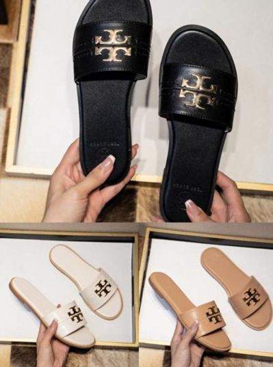 Tory Burch Leather Slide